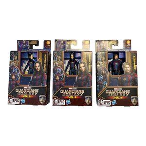 Guardians of the Galaxy Vol. 3 Epic Hero Series Action Figures Lot of 3 Star-Lor